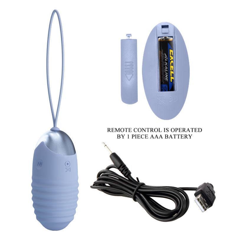 Jessica Remote Egg Vibrator (Blue)