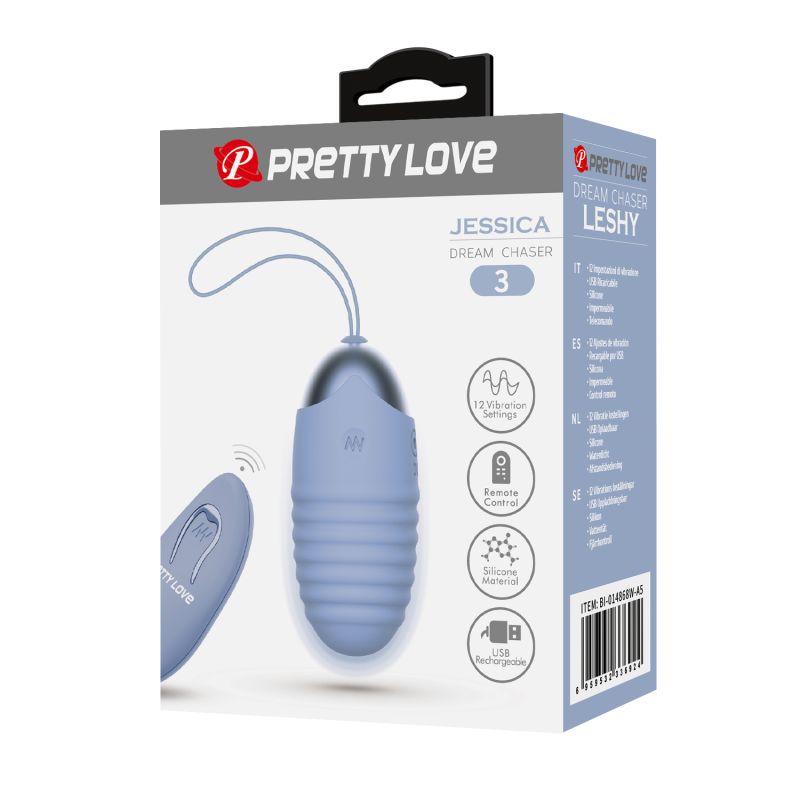 Jessica Remote Egg Vibrator (Blue)