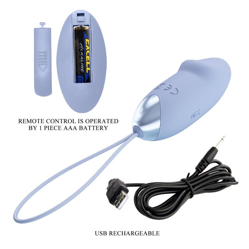Julia Remote Egg Vibrator (Blue)