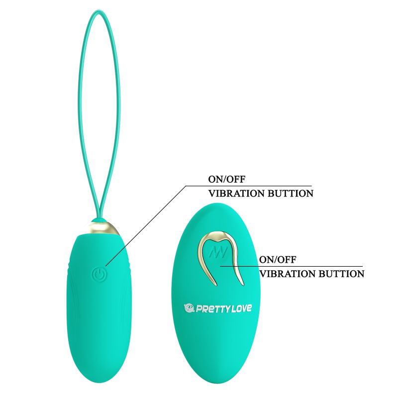 Jenny Remote Egg Vibrator (Seafoam)