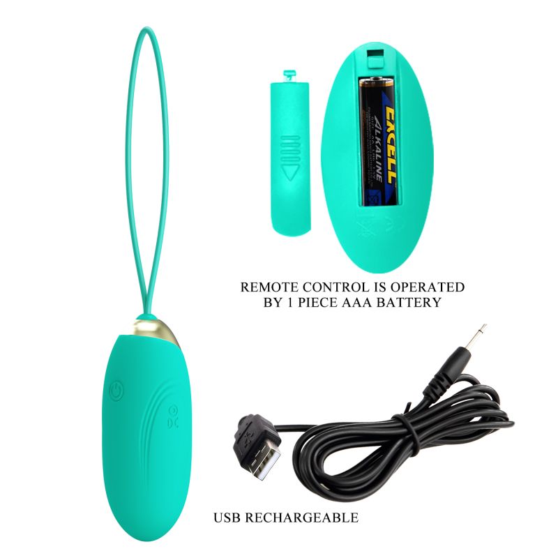 Jenny Remote Egg Vibrator (Seafoam)