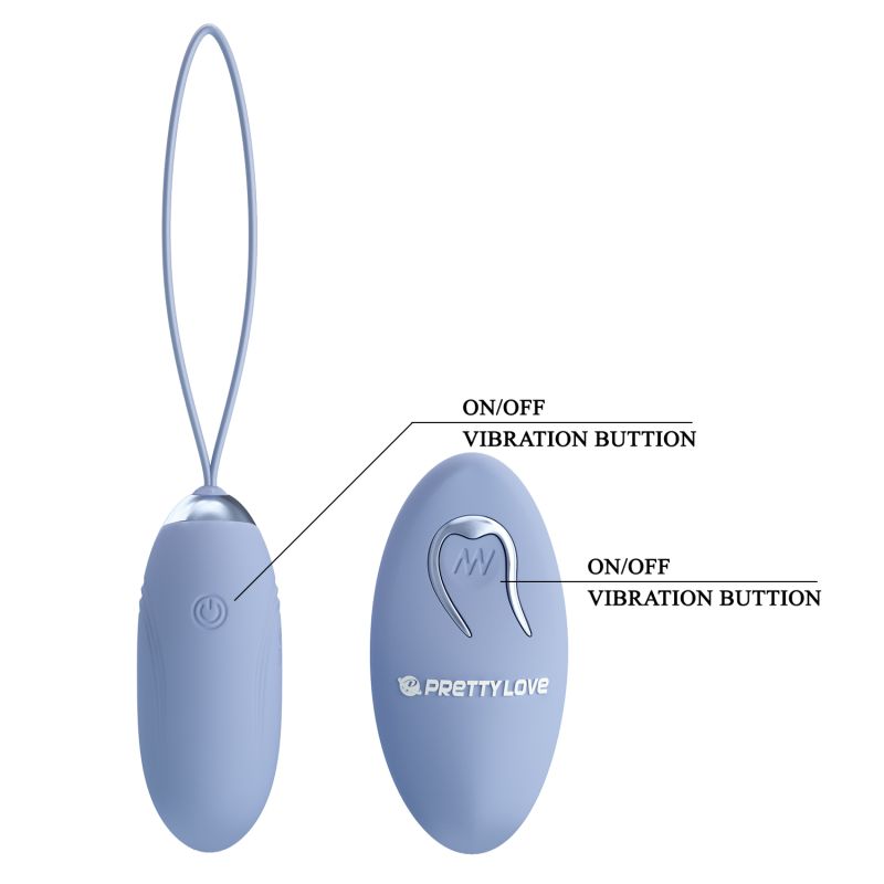 Jenny Remote Egg Vibrator (Blue)