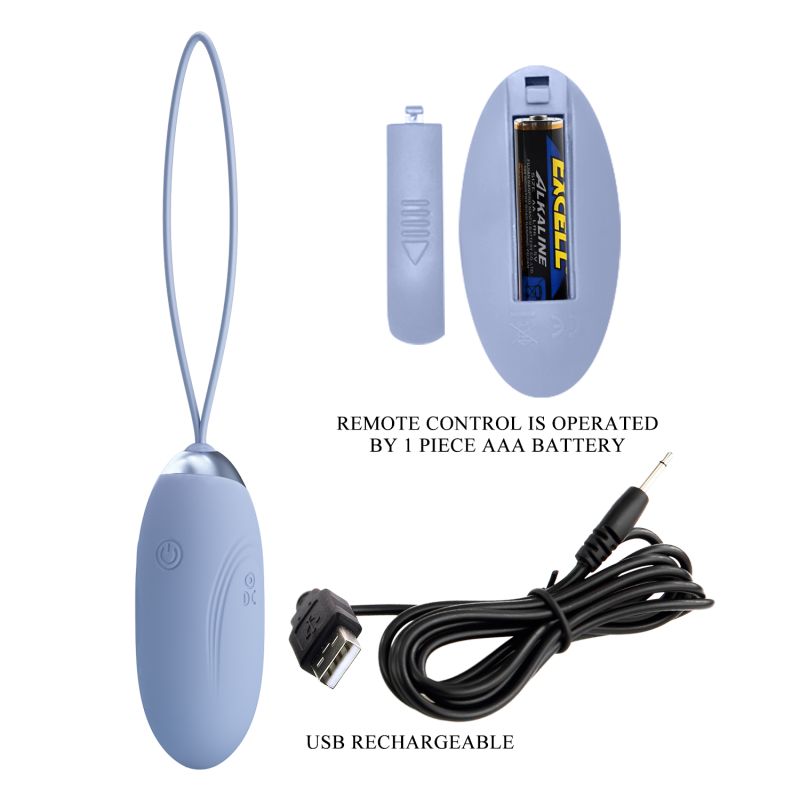 Jenny Remote Egg Vibrator (Blue)