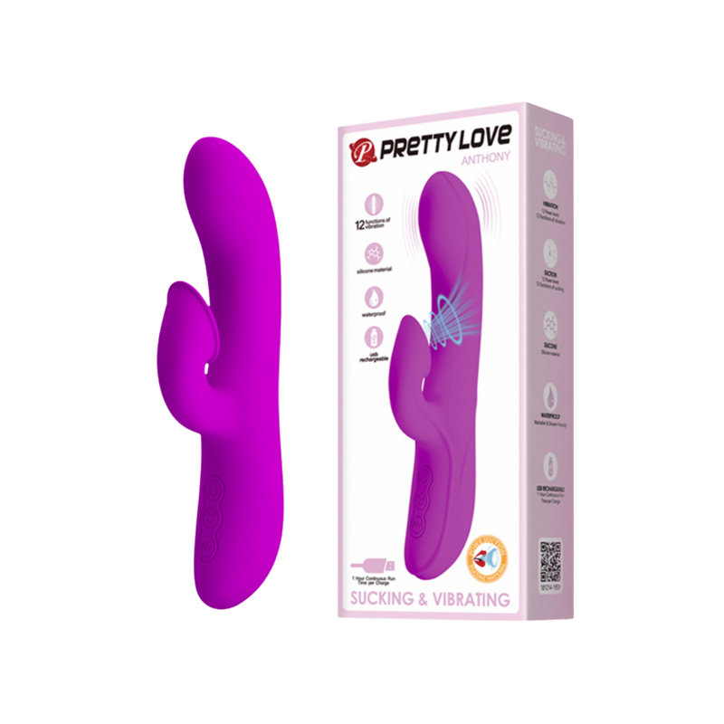 Anthony Rabbit Vibrator (Purple)