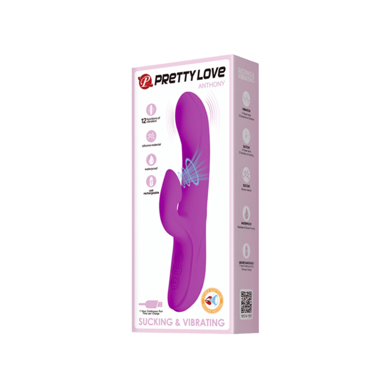 Anthony Rabbit Vibrator (Purple)