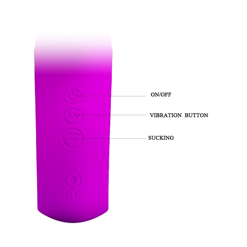 Nicola Clit Suction Rabbit Vibrator (Purple)
