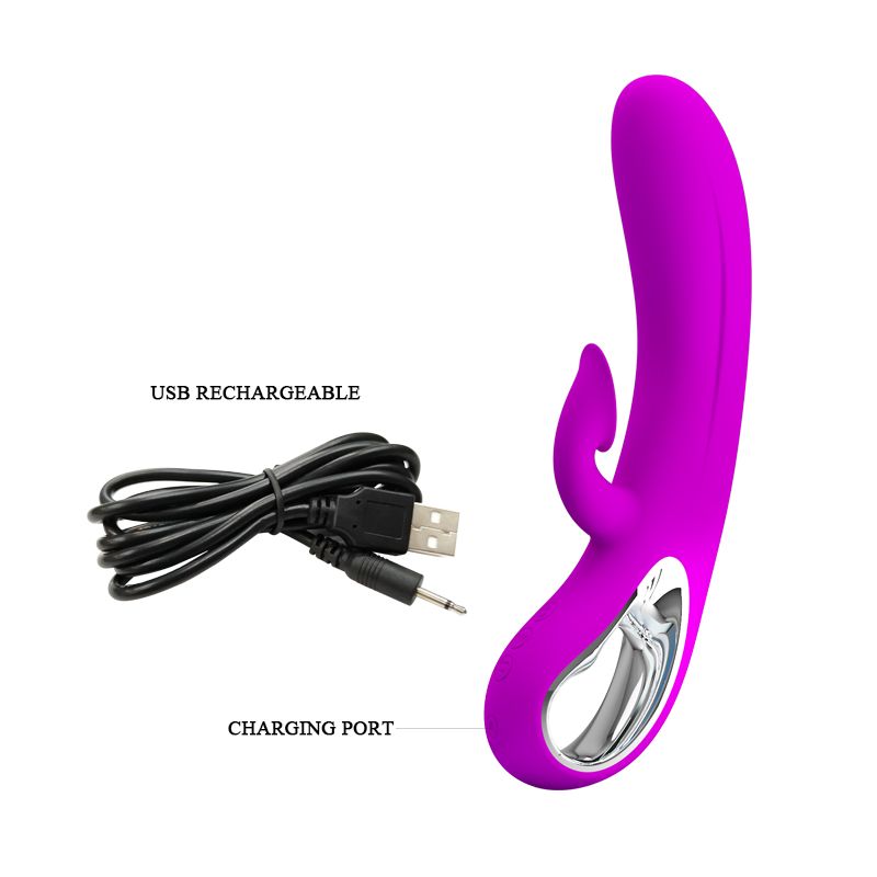 Nicola Clit Suction Rabbit Vibrator (Purple)