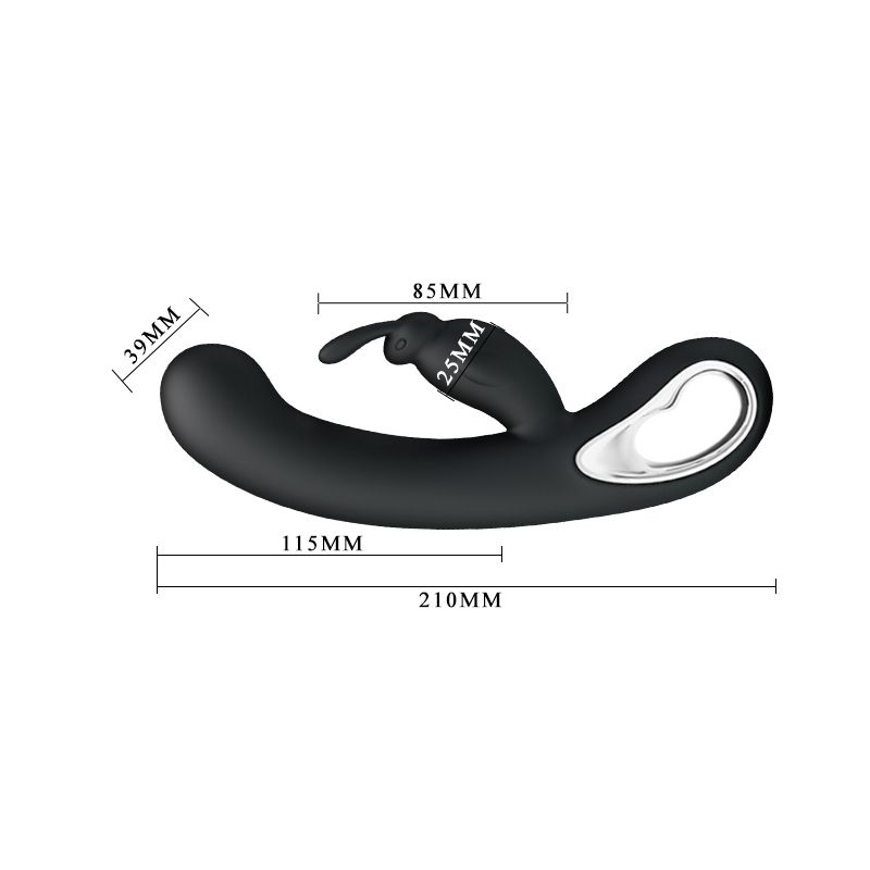 Webb Rabbit Vibrator (Black)