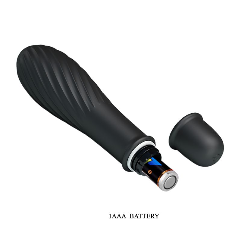 Solomon Rechargeable Vibrator - Pretty Love (Black)