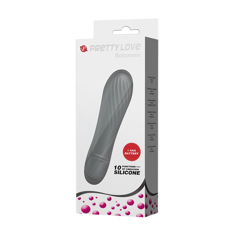 Solomon Rechargeable Vibrator - Pretty Love (Black)
