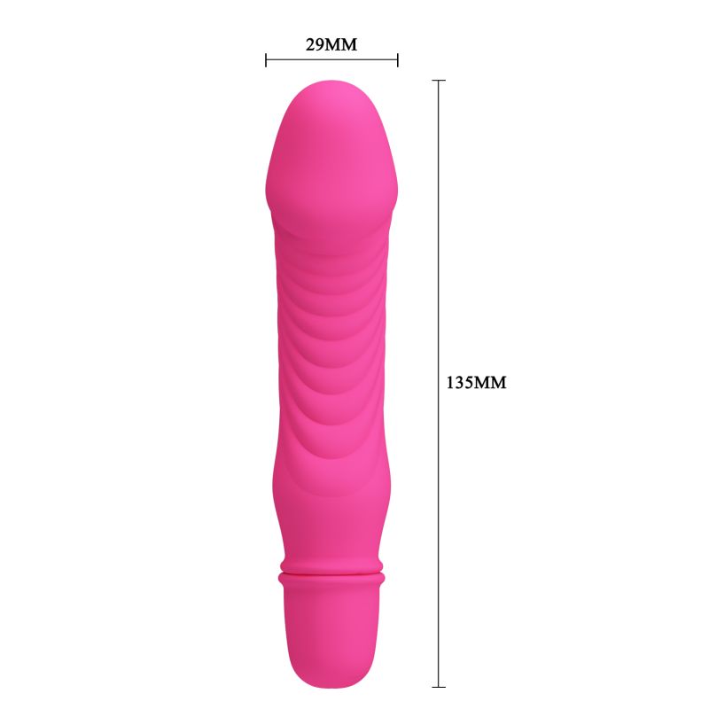Stev Cock Shaped Vibrator (Dark Pink)
