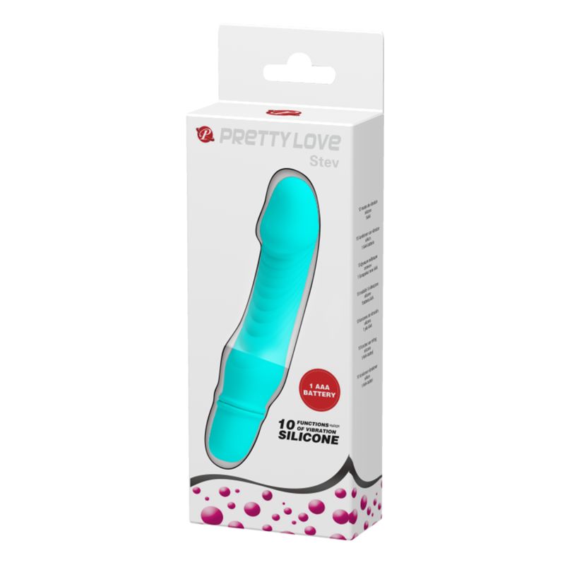 Stev Cock Shaped Vibrator (Blue)
