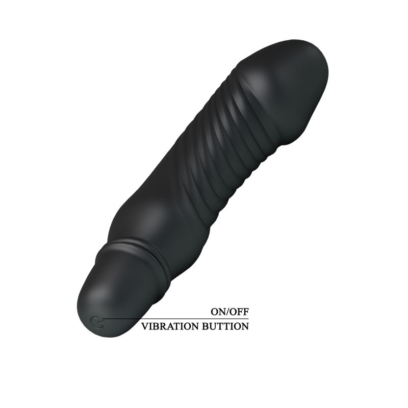 Stev Cock Shaped Vibrator (Black)
