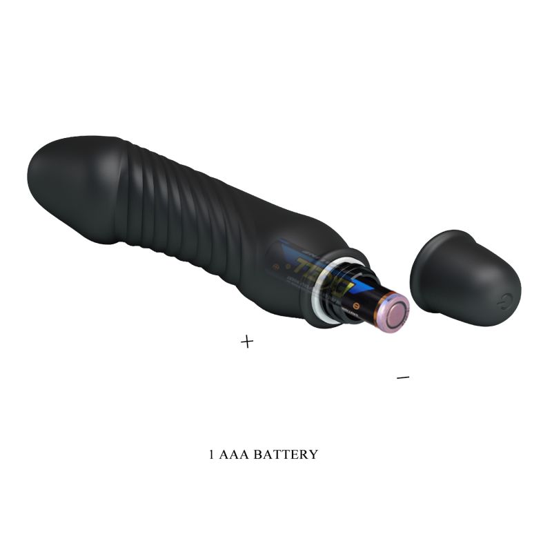 Stev Cock Shaped Vibrator (Black)