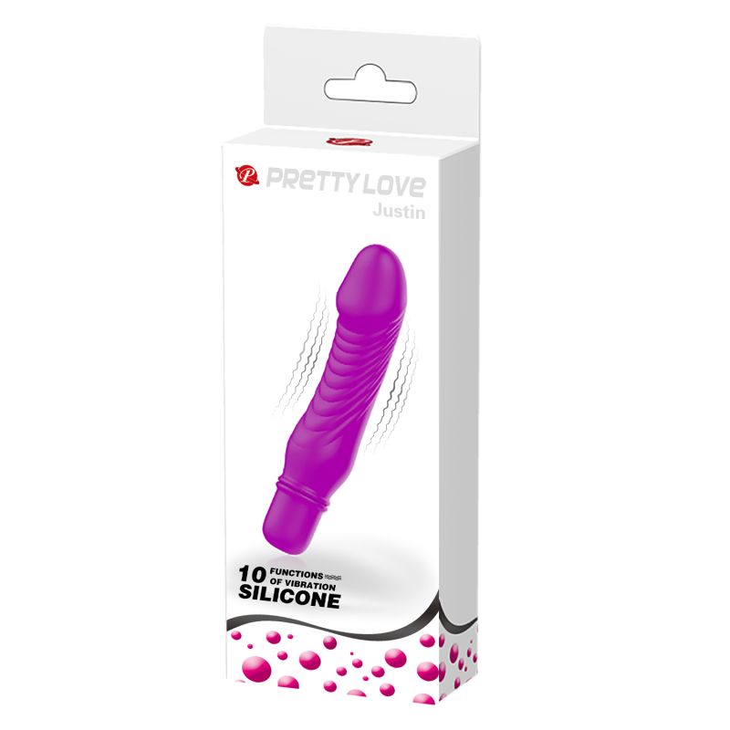 Stev Cock Shaped Vibrator (Purple)