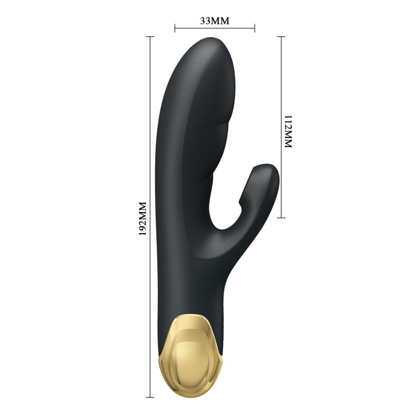 Royal Pleasure Rabbit Vibrator with Sucking Function - 18K Gold - Naughty Play - Pretty Love