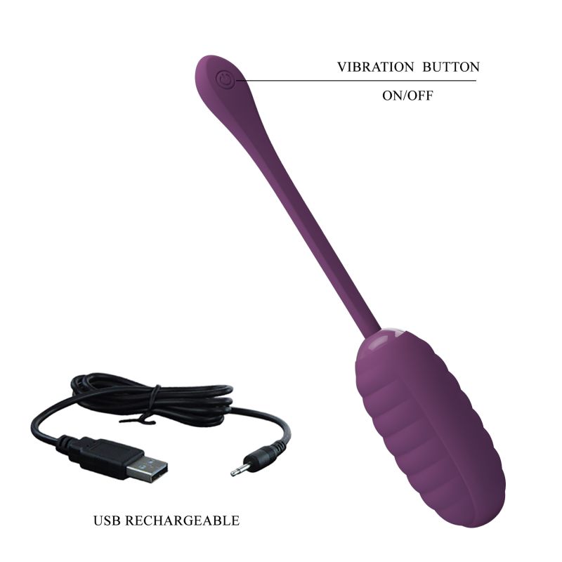 Casper Vibrating Egg - App Control - Pretty Love (Byzantium)