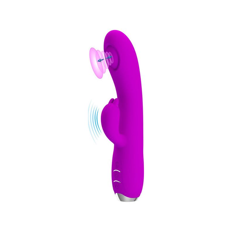Regina Pulsating Rabbit Vibrator (Purple)