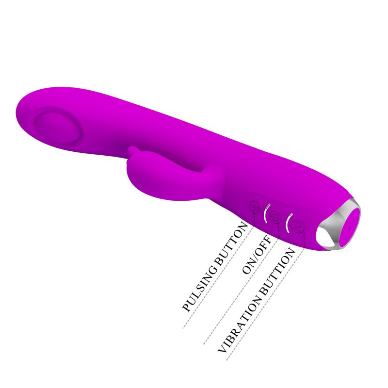 Regina Pulsating Rabbit Vibrator (Purple)