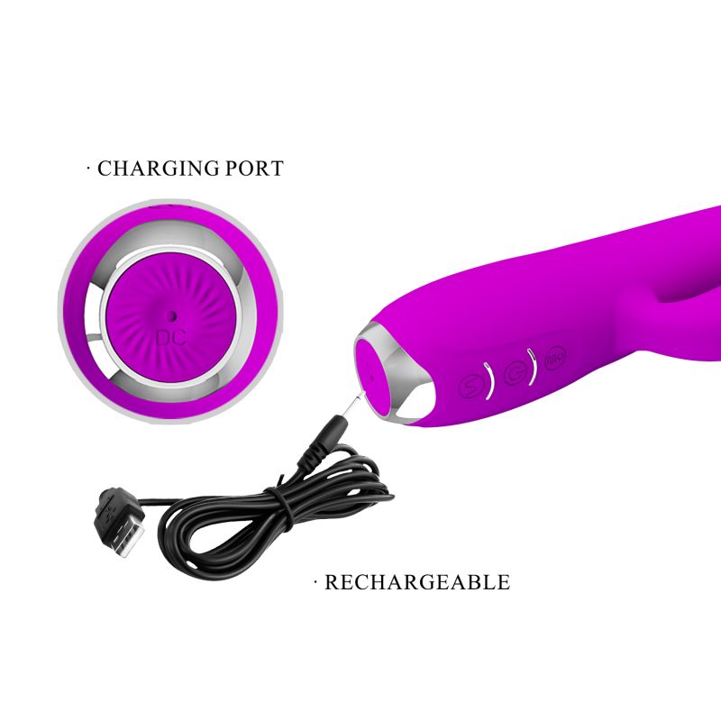 Regina Pulsating Rabbit Vibrator (Purple)