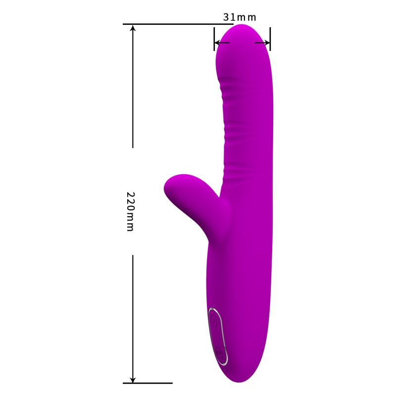 Rechargeable Angelique Rabbit Vibrator (Purple)