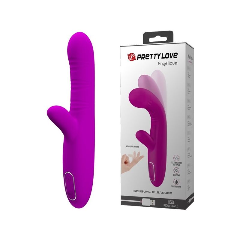 Rechargeable Angelique Rabbit Vibrator (Purple)