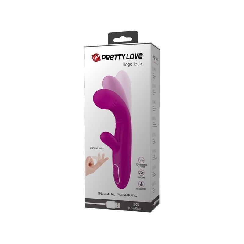 Rechargeable Angelique Rabbit Vibrator (Purple)