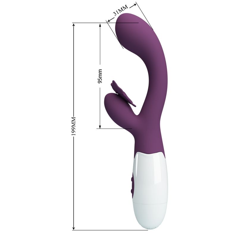 Butterfly Kiss Vibrator (Purple)