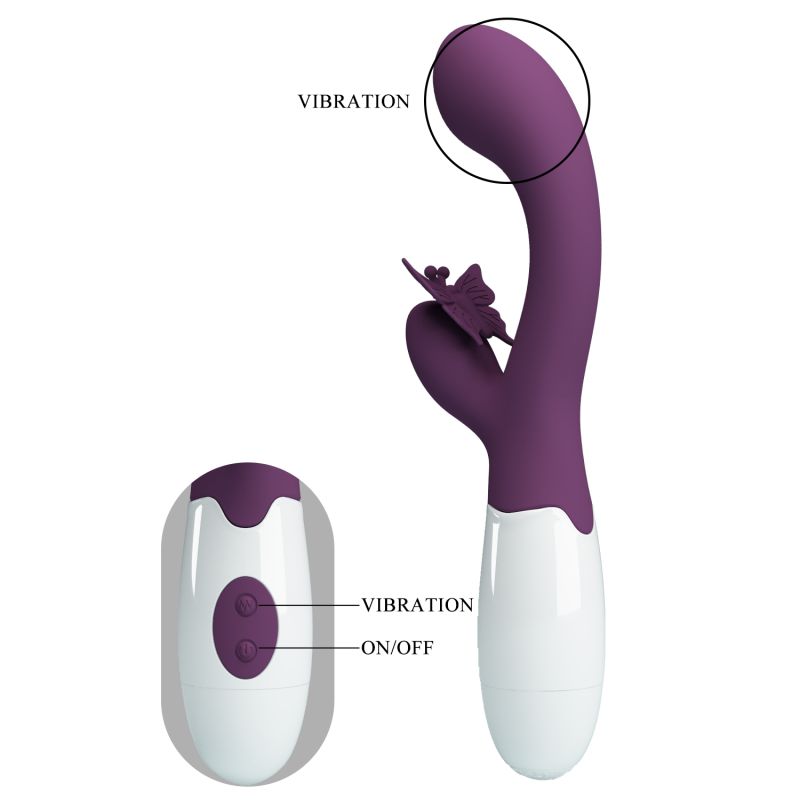 Butterfly Kiss Vibrator (Purple)