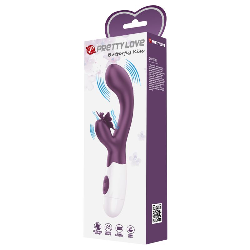 Butterfly Kiss Vibrator (Purple)