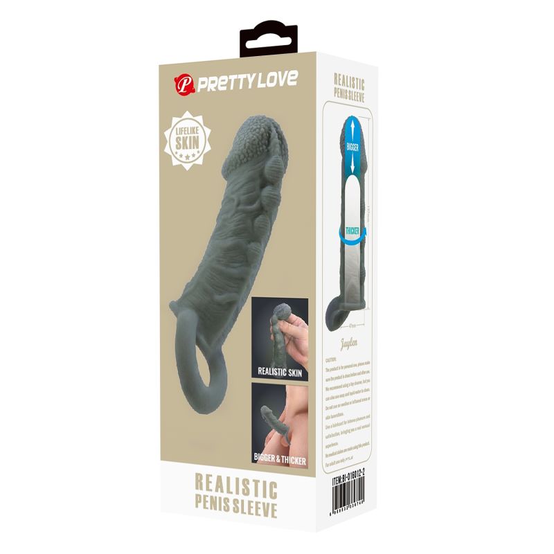 Realistic Penis Sleeve - A (Dark Skin Tone)