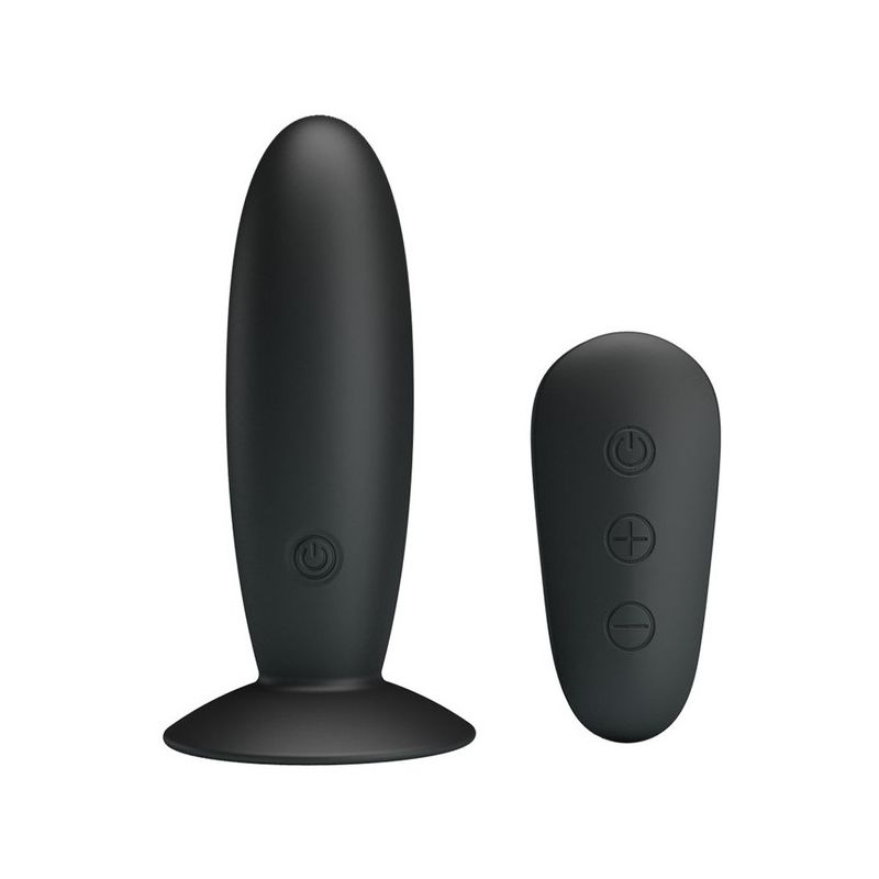 Mr. Play Remote Controlled Vibrating Anal Plug (Black)