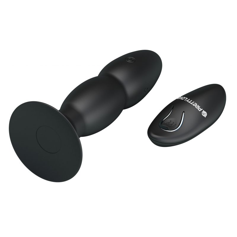 Beaded For Extra Pleasure Remote Butt Plug