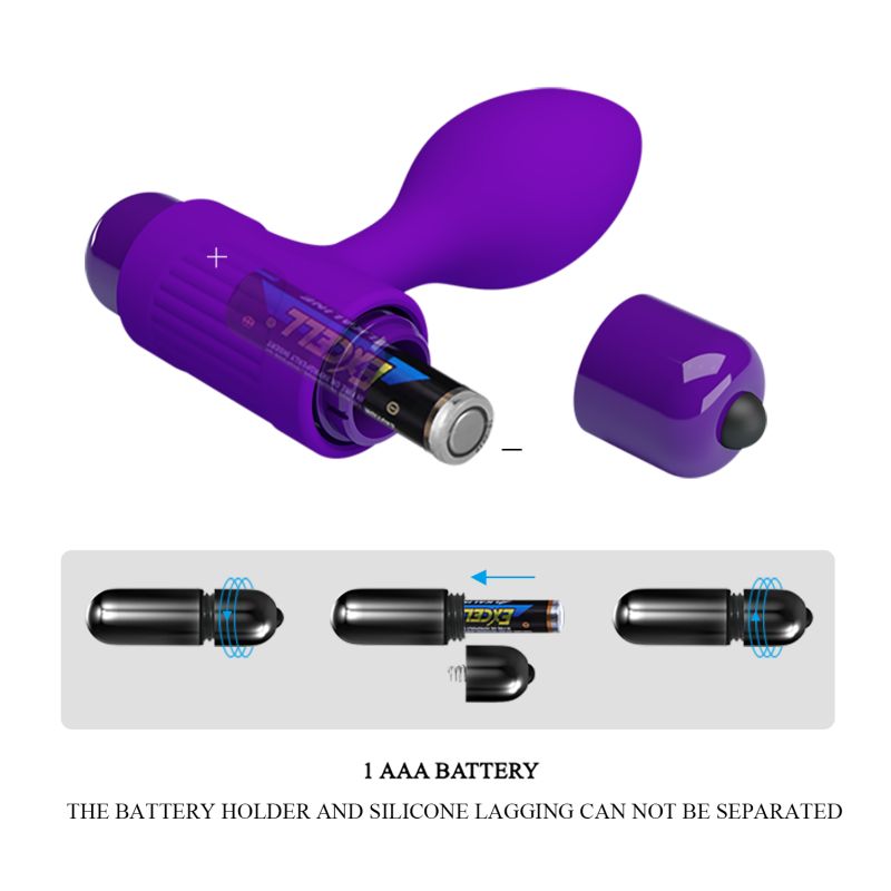 Vibra Butt Plug - Pretty Love (Purple)
