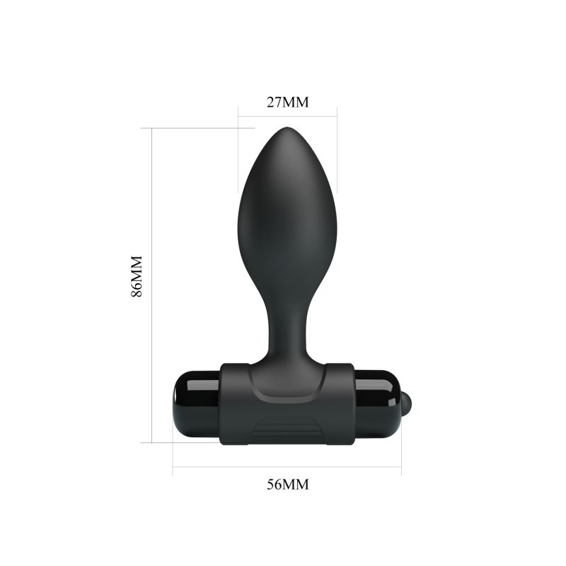 Vibra Butt Plug - Pretty Love (Black)