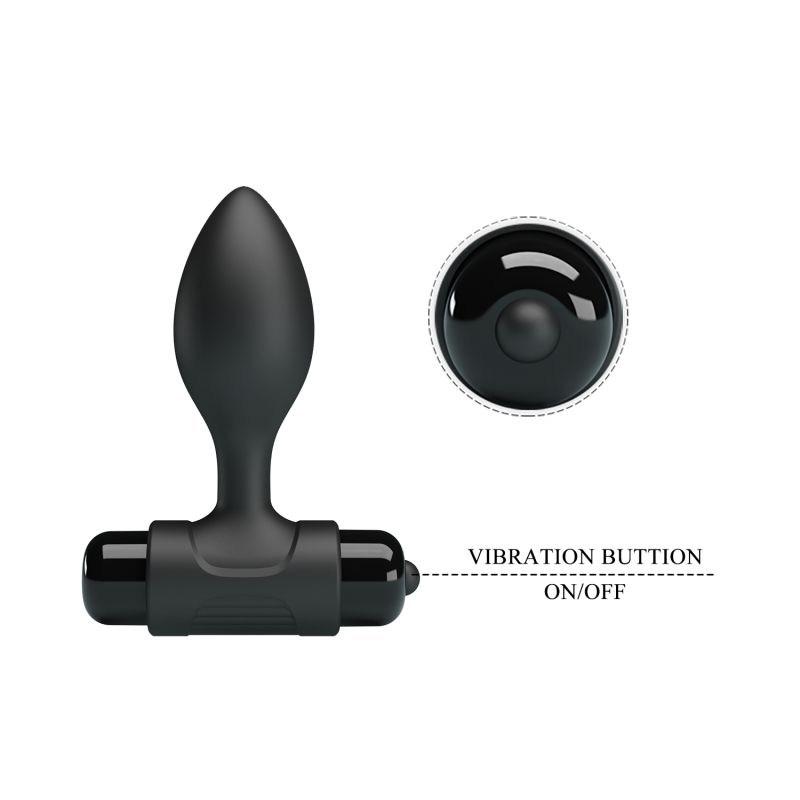 Vibra Butt Plug - Pretty Love (Black)