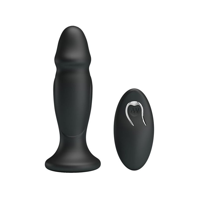 Mr. Play Powerful Vibrating Anal Plug (Black - Type A)