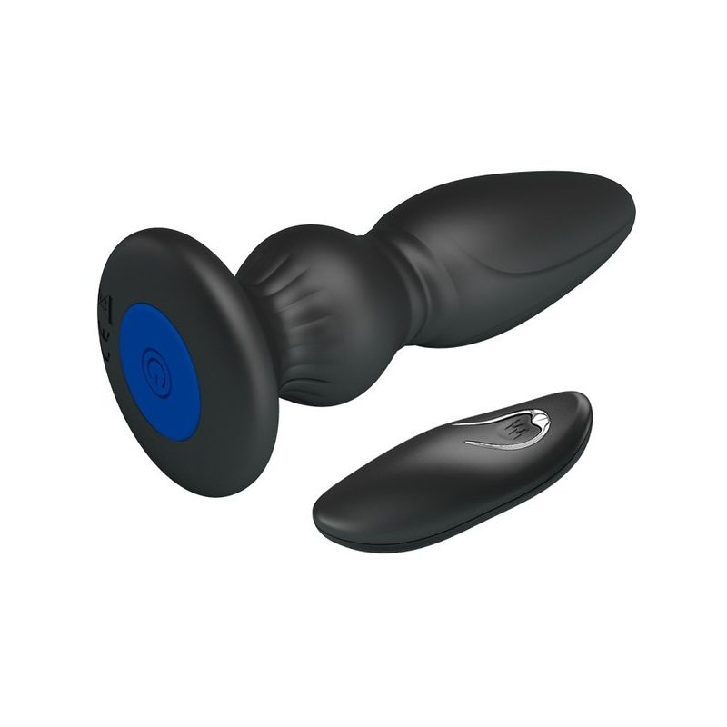 Mr. Play Powerful Vibrating Anal Plug (Black - Type B)