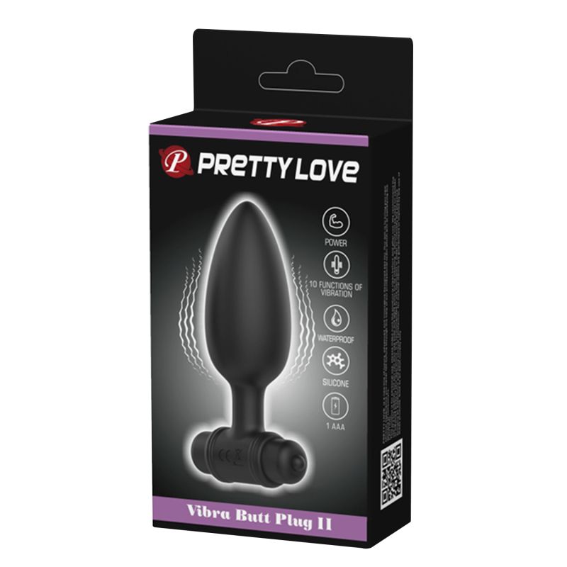Vibra Butt Plug II - Pretty Love (Black)