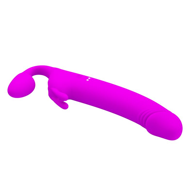 Zanini Vibrating Strapless Strap-On (Purple)
