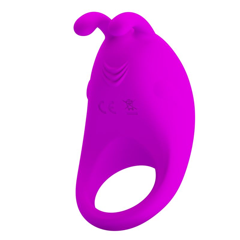 Rabbit Vibrator Cock Ring (Purple)