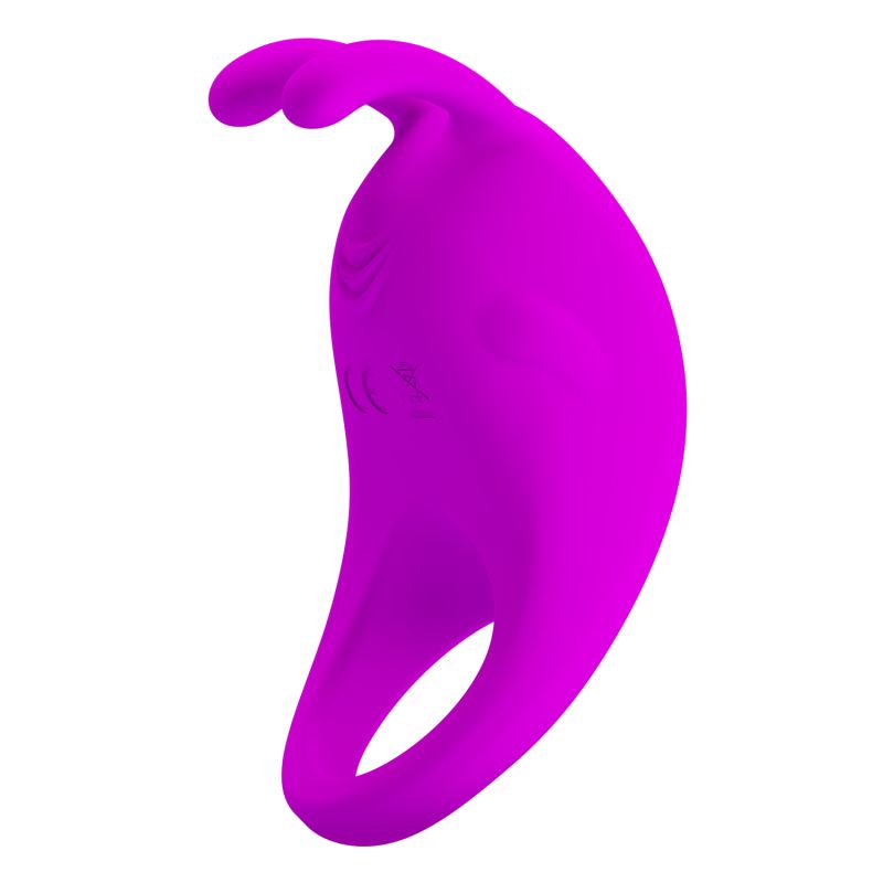 Rabbit Vibrator Cock Ring (Purple)