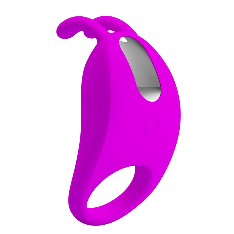 Rabbit Vibrator Cock Ring (Purple)