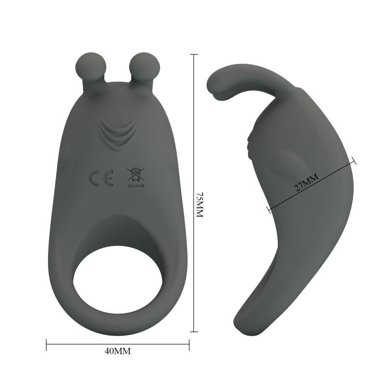 Stratus Rechargeable Cock Ring (Grey)