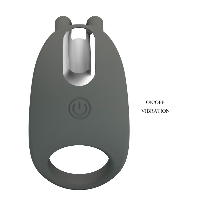 Stratus Rechargeable Cock Ring (Grey)