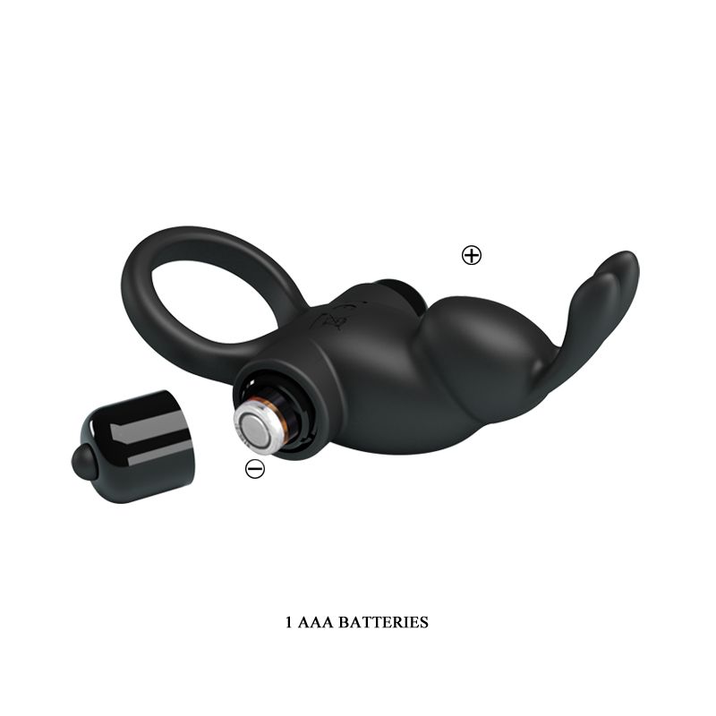 Vibrant Penis Ring I - Pretty Love (Black)