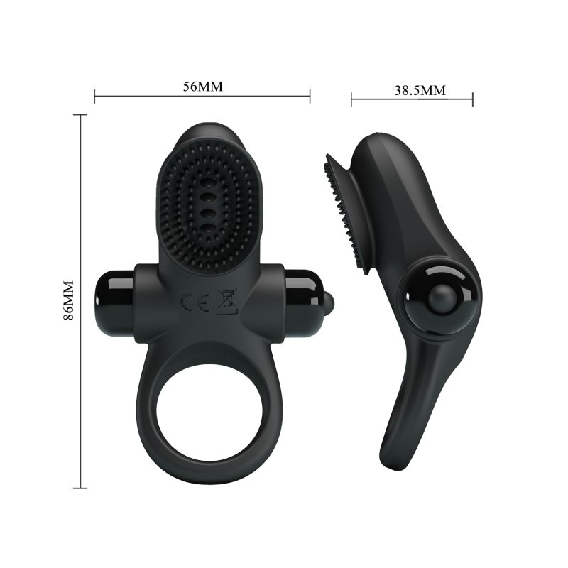 Vibrant Penis Ring II  - Pretty Love (Black)