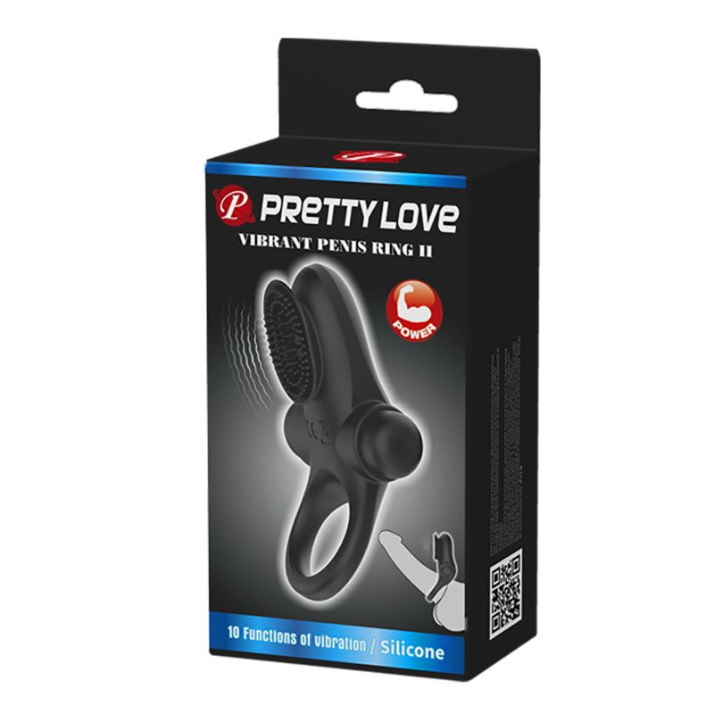 Vibrant Penis Ring II  - Pretty Love (Black)