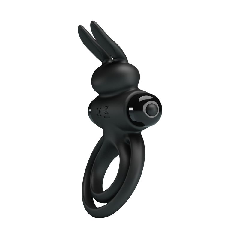 Vibrant Penis Ring III - Pretty Love (Black)