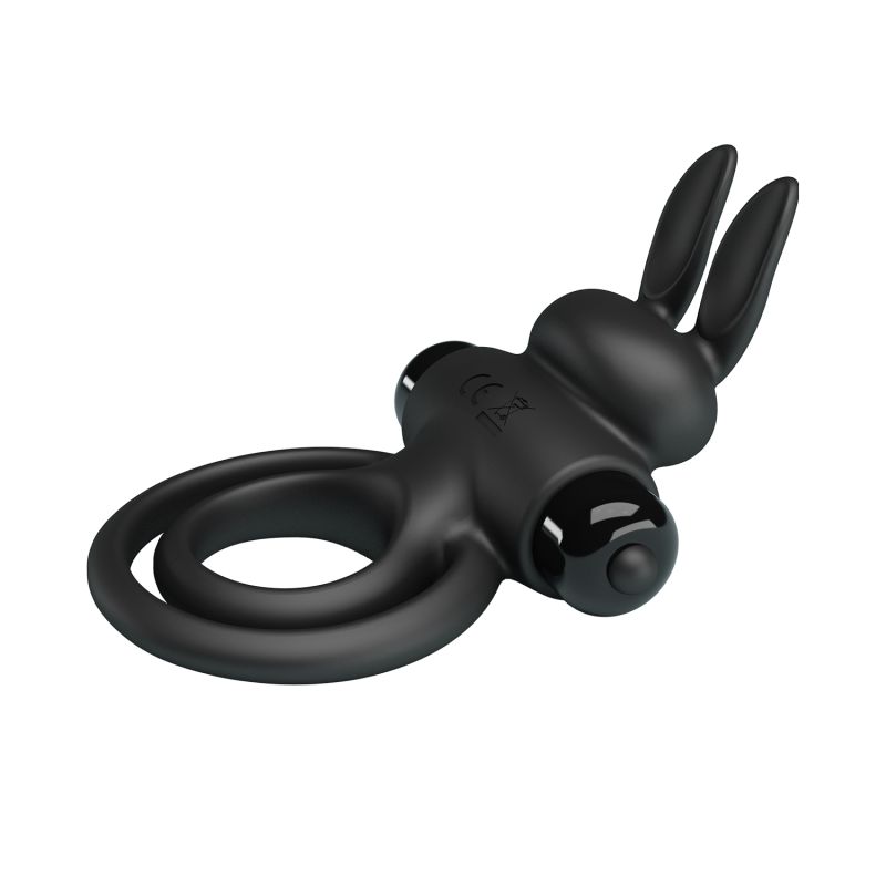 Vibrant Penis Ring III - Pretty Love (Black)